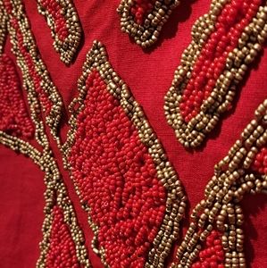 Red Stretch Handmade Skirt